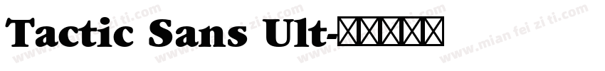Tactic Sans Ult字体转换